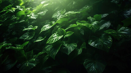 Dappled sunlight filters through the thick foliage