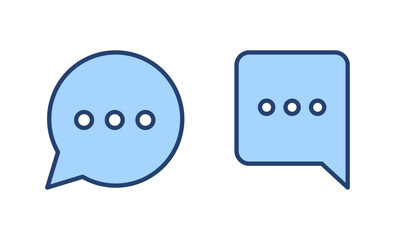 Chat icon vector. speech bubble sign and symbol. comment icon. message