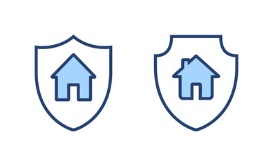 house insurance icon vector. house protection sign and symbol
