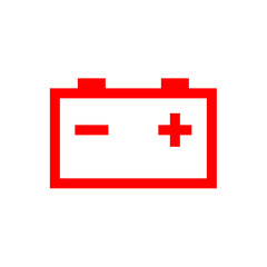 Car battery icon