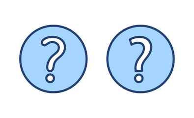 Question icon vector. question mark sign and symbol