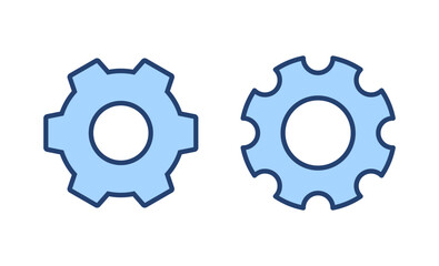 Setting icon vector. Cog sign and symbol. Gear Sign