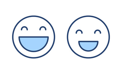 Smile icon vector. smile emoticon icon. feedback sign and symbol