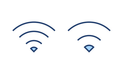 Wifi icon vector. signal sign and symbol. Wireless  icon