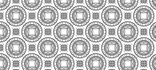 Intricate outline retro detail pattern.
