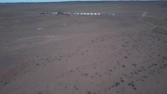 Mongolia Gobi Desert Drone 4K Sky nature sea ocean Tsagaan Suvarga