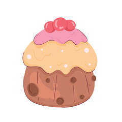 cupcale with red fruits