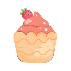 strawberry cupcake design