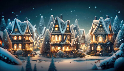 Christmas Background, Christmas landscape Background, Christmas winter Background