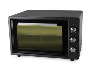 Obraz premium One electric oven isolated on white. Cooking appliance