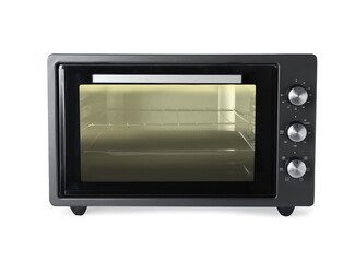 Obraz premium One electric oven isolated on white. Cooking appliance