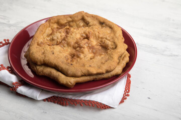 Cachangas deep fried round plain dough peru peruvian street food