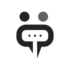 connection people logo template Isolated. Brand Identity. Icon Abstract Vector graphic