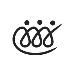 connection people logo template Isolated. Brand Identity. Icon Abstract Vector graphic