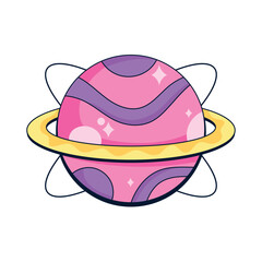 colored planet design