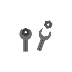 Technical support, repair icon. Vector illustration. EPS 10.
