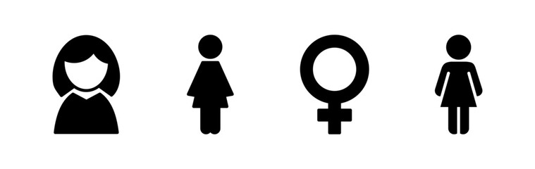 Female icon vector. toilet icon. restroom sign. gender