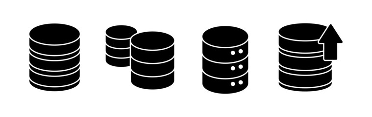 Database icon vector. server icon. storage