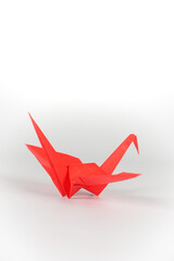 赤い折り鶴