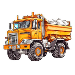 Construction Vehicles Clipart Illustration