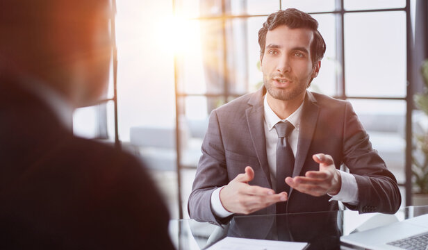 Business partners at work in the office