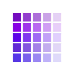 Purple color palette. Vector illustration. EPS 10.