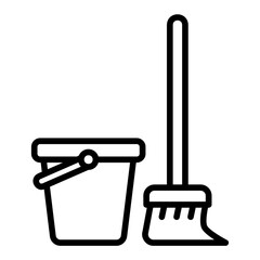 mop outline icon