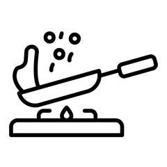 cooking outline icon