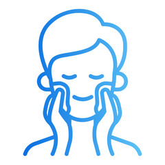 skincare gradient icon