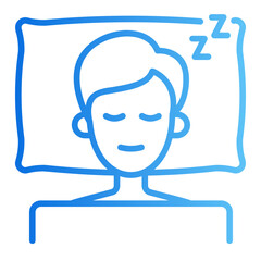 sleeping gradient icon
