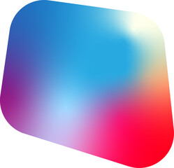 그라데이션 구성의 꾸미기 데코 모양 요소 