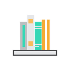 Book literature icon symbol vector image. Illustration of the textbook graphic education library design image.