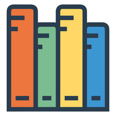 Book literature icon symbol vector image. Illustration of the textbook graphic education library design image.