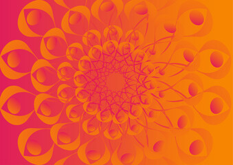 abstract background with flowers