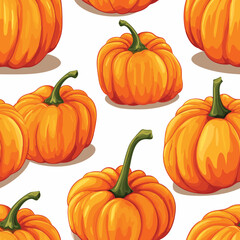 Seamless Colorful Pumpkin Pattern. Seamless pattern of Pumpkin in colorful style. Add color to your digital project with our pattern!