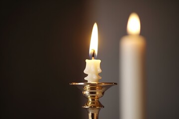 candle in the dark made by midjourney