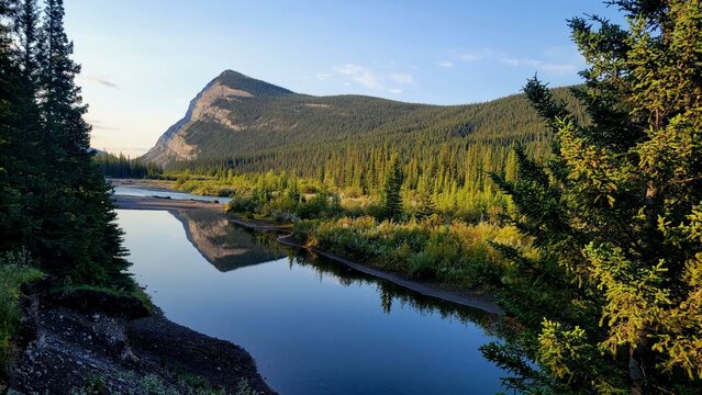 Red Deer River at Ya Ha Tinda