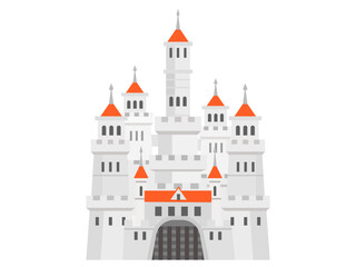 Obraz premium 西洋の城（屋根赤）