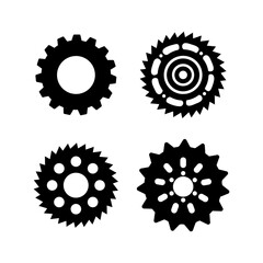 Gear Wheel Machine Set Illustration
