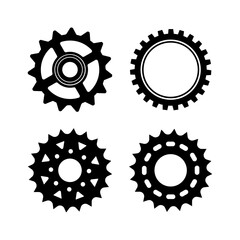 Gear Wheel Machine Set Illustration