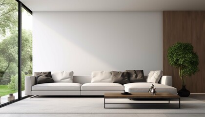 Modern Simple Cozy Living Room Interior