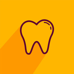 tooth icon vector logo template
