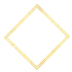 Luxury gold glitter frame 