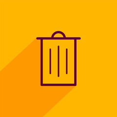 trashcan icon vector logo template