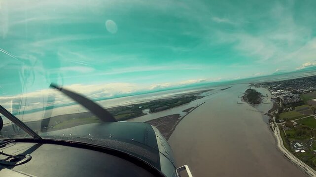 Fraser River Delta British Columbia Airplane