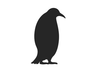 ペンギンのシルエットのイラスト