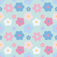 seamless pattern with flowers
