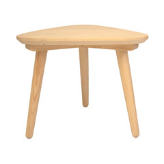 Brown living room table isolated on white background. Interior design Inspiration. Furniture modern inspiration. Home living. Wooden Wardrobe inspiration. Scandinavian Interior.