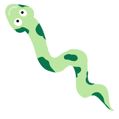 Naklejka premium green snake
