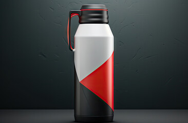 bottle mockup with handle in the style of studio product photography